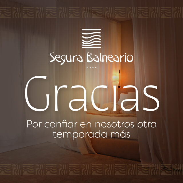 🌸 ¡Gracias por vuestra Confianza! 🌸
Finalizamos esta temporada y todo el equipo de Segura Balneario os enviamos nuestro agradecimiento más sincero. 🤍
Elegirnos para sus momentos de salud y bienestar es un verdadero honor ✨ y nuestra mayor motivación. Su confianza en nuestras aguas 💦 y en nuestro servicio es el mejor premio. 🎖️
¡Gracias, de corazón! 💛
#segurabalneario #GraciasPorLaConfianza #Cuidateydejatecuidar #Temporada2025